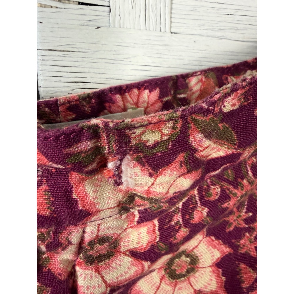 Sundance Women's Shorts Floral Linen Cotton bohemian hippie festival - Picture 3 of 15